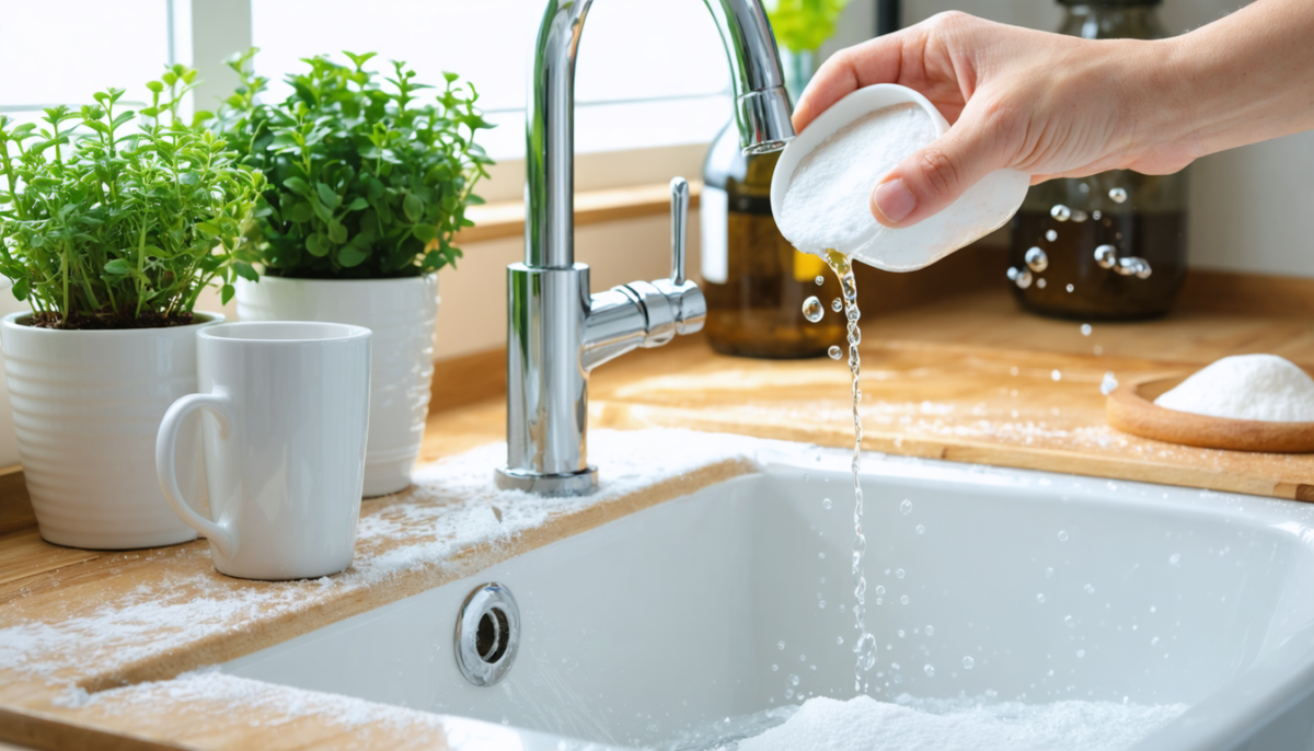 apprenez à déboucher rapidement et naturellement vos canalisations grâce à notre méthode écologique utilisant bicarbonate de soude et vinaigre. simple, efficace et économique !