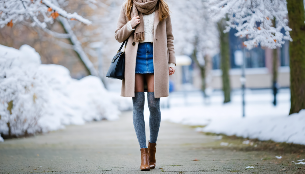 découvrez des idées stylées pour porter la jupe en jean cet hiver tout en restant bien au chaud, alliant confort et tendance pour une saison élégante.