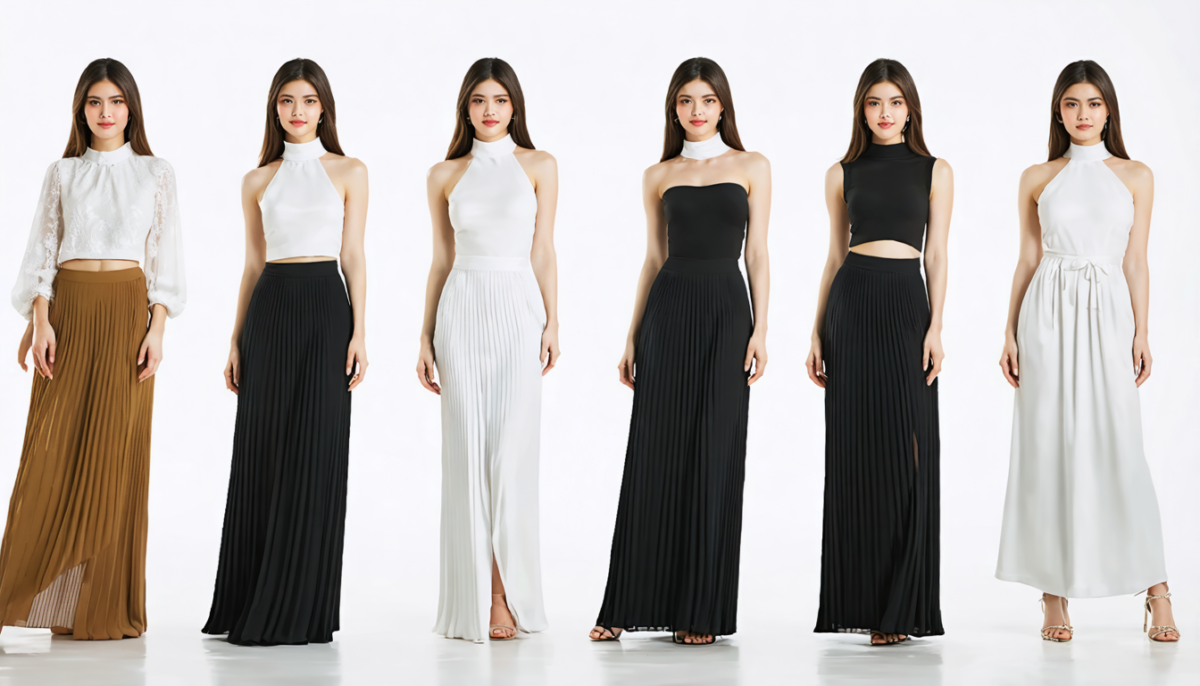 découvrez 7 styles de hauts à associer avec une jupe longue pour sublimer votre silhouette avec élégance et raffinement.