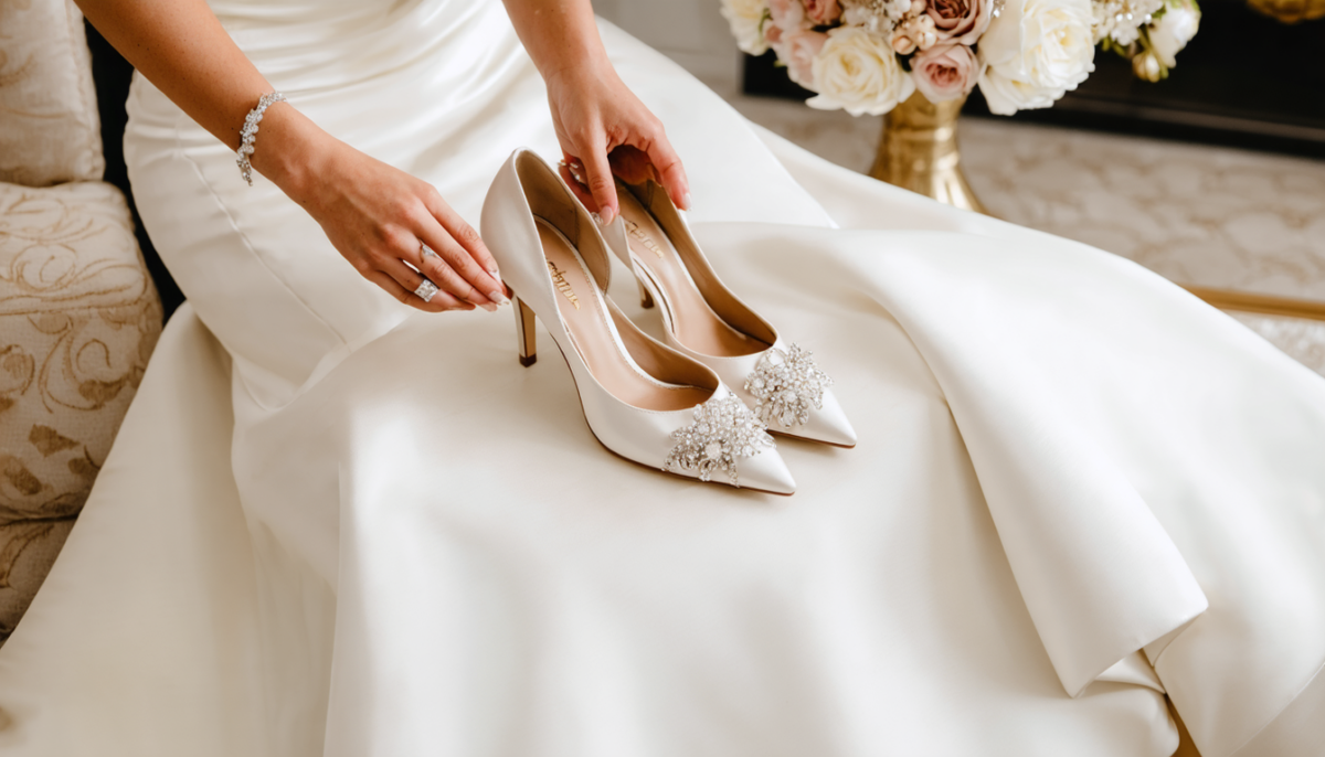 découvrez comment choisir la chaussure idéale pour sublimer votre combinaison lors de votre mariage avec élégance et style.