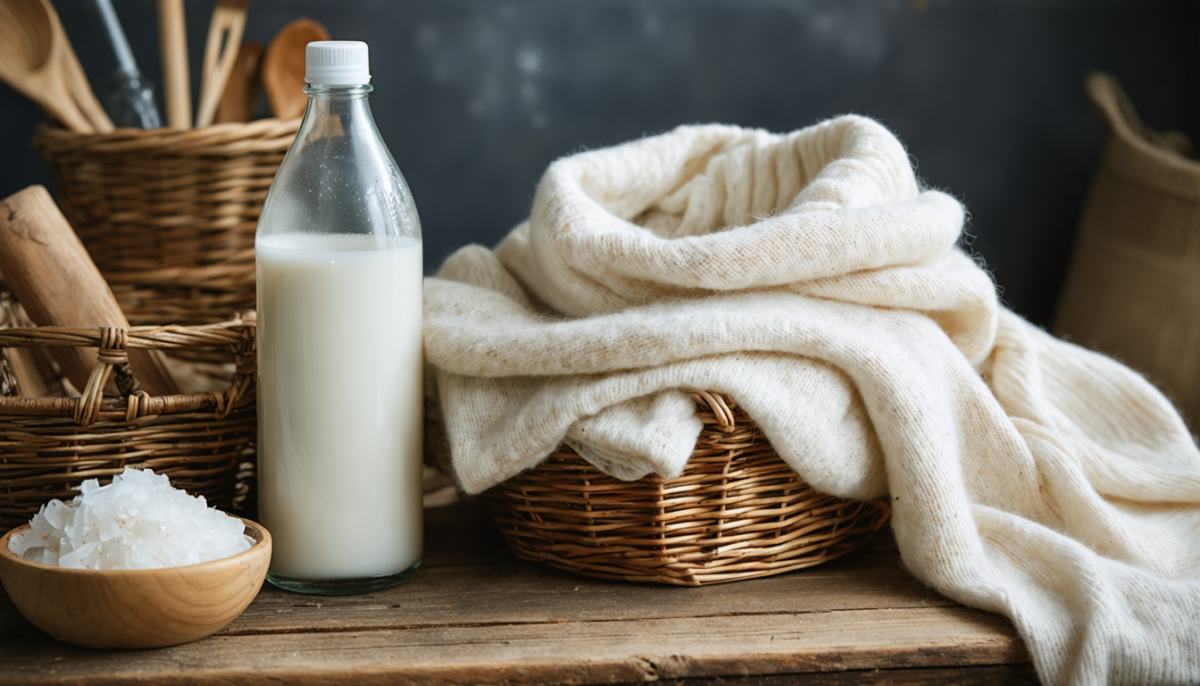 découvrez comment le vinaigre blanc peut protéger et entretenir vos vêtements en laine en douceur grâce à une astuce simple et efficace.