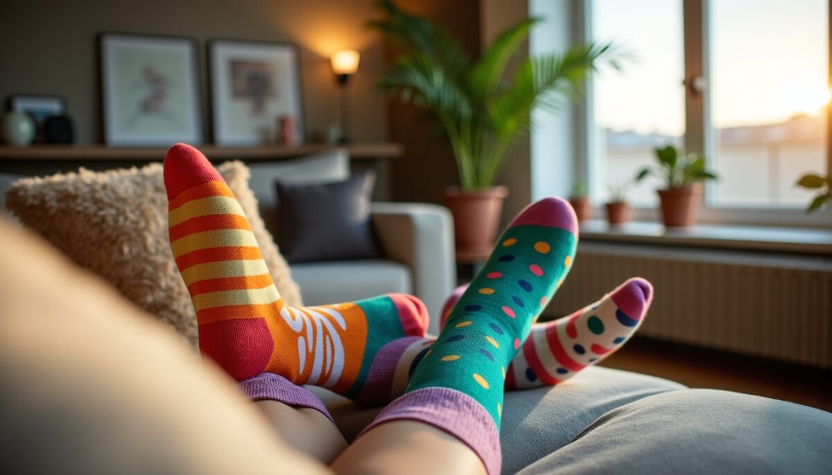 Chaussettes aux couleurs vives : l’accessoire inattendu qui exprime votre véritable personnalité