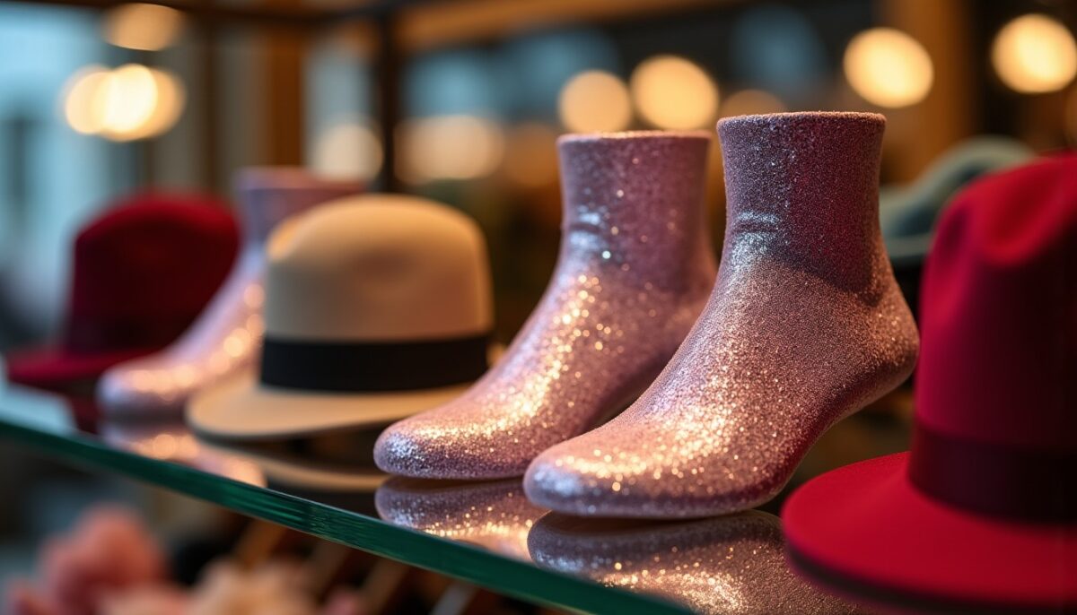 Chaussettes à paillettes : le secret étincelant du nouveau must-have mode