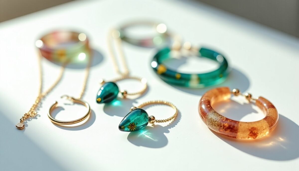 Plongée dans l’univers des bijoux en résine : fusion de créativité, légèreté et style contemporain